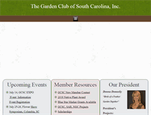 Tablet Screenshot of gardenclubofsc.org